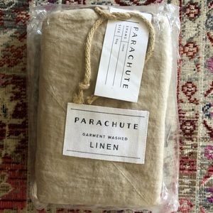 PARACHUTE King linen shams (set) crafted in Portugal, color TOAST.